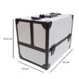 Imagen de Maletin con Reparticiones Blanco+Negro 35X23X25.5