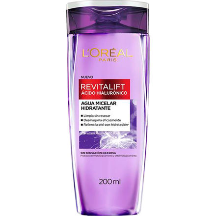 Imagen de Agua Micelar Loreal Revitalift Acido Hialuronico 200 ml