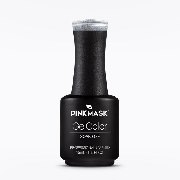 Imagen de Esmalte Semipermanente Pink Mask Gel Color Silver Lake