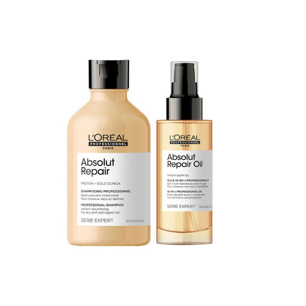 Imagen de Pack Loreal Pro Absolut Repair Shampoo + Serum