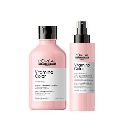 Imagen de Pack Loreal Pro Vitamino Shampoo + 10 en 1