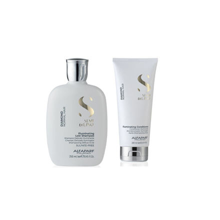 Imagen de Pack Alfaparf Shampoo + Acondicionador Diamond