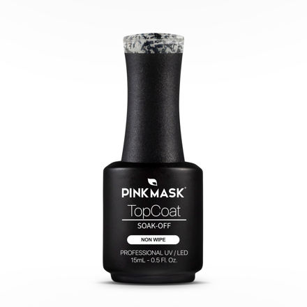 Imagen de Top Coat Gold Diamond Pink Mask Gel Color N°3