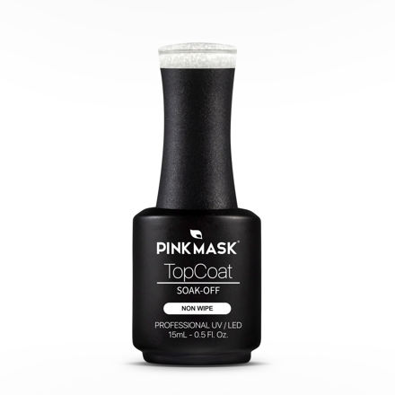 Imagen de Top Coat Gold Diamond Pink Mask Gel Color N°4