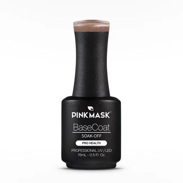 Imagen de Rubber Base Coat Pink Mask Sparkly Ginger