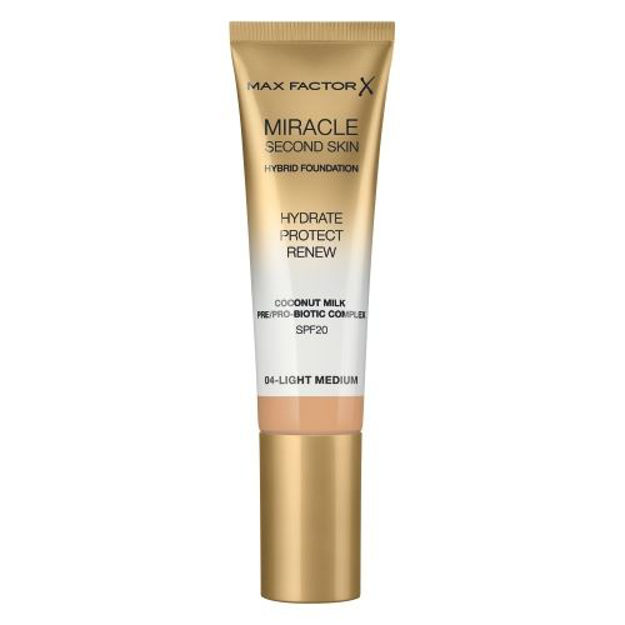 Imagen de Base Max Factor Miracle Second Skin N°004 Light Medium
