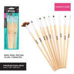 Imagen de Set de 10 Pinceles de Uñas Evok