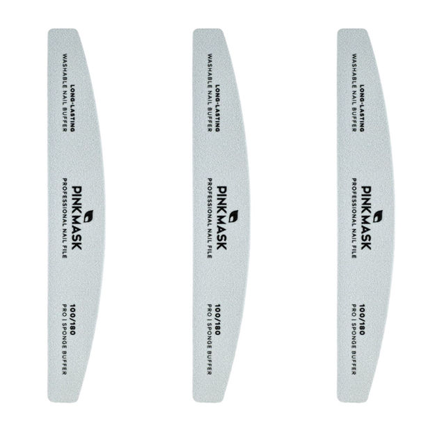 Imagen de Lima Pink Mask Zebra Grit 100/180 Buffer 1 unidad