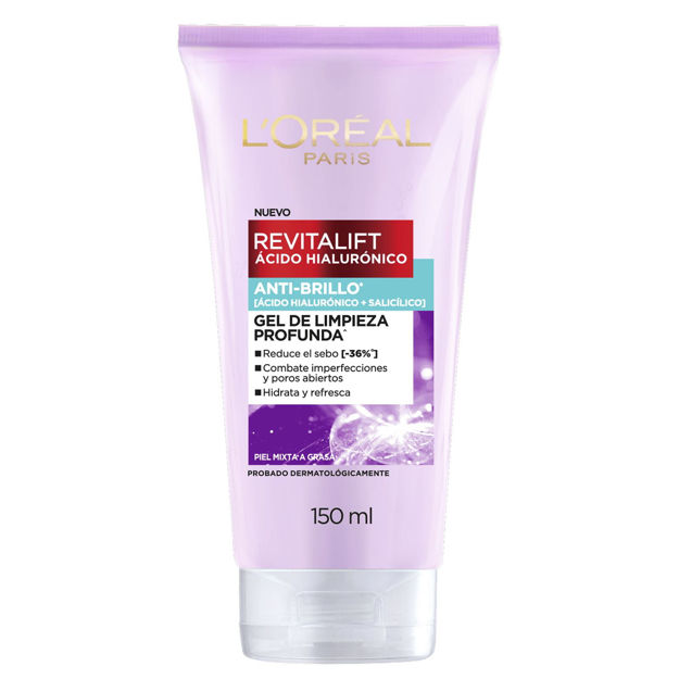 Imagen de Gel de Limpieza Anti Brillo Loreal Revitalift 150 ml