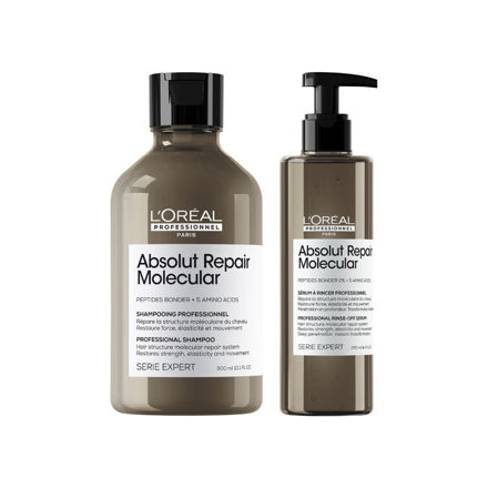 Imagen de Pack Loreal Pro Absolut Molecular Shampoo + Serum