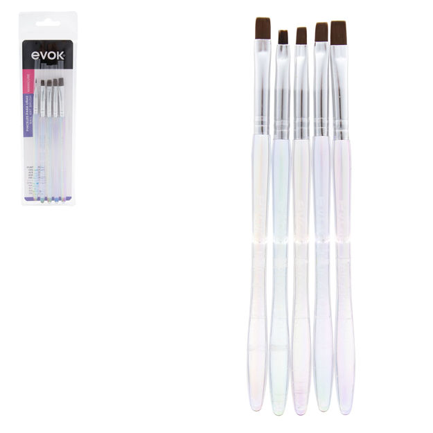 Imagen de Set de Pinceles para Uñas Evok EV-NBS-2306