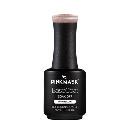 Imagen de Rubber Base Coat Pink Mask Gold