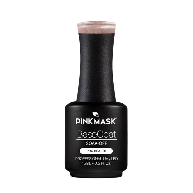 Imagen de Rubber Base Coat Pink Mask Gold