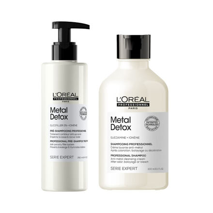 Imagen de Pack Loreal Pro Metal Detox Pre Shampoo + Shampoo