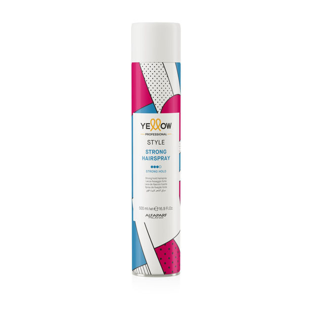 Imagen de Fijador Fuerte Alfaparf Yellow Strong Hairspray 500 ml