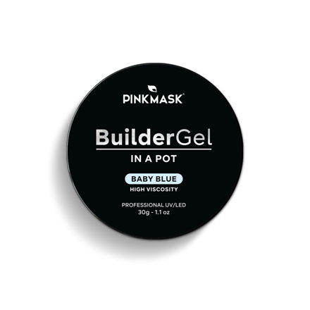 Imagen de Builder Gel in a Pot Pink Mask Baby Blue 30 g