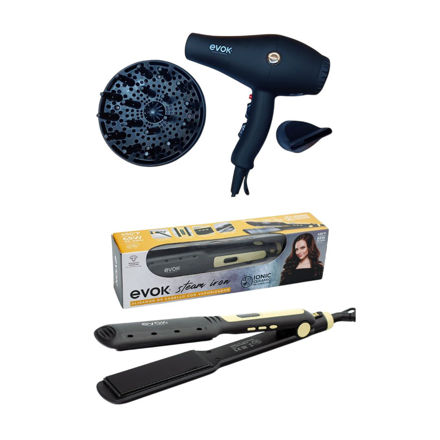 Imagen de Secador Evok Pro2000 + Plancha Evok Steam Iron