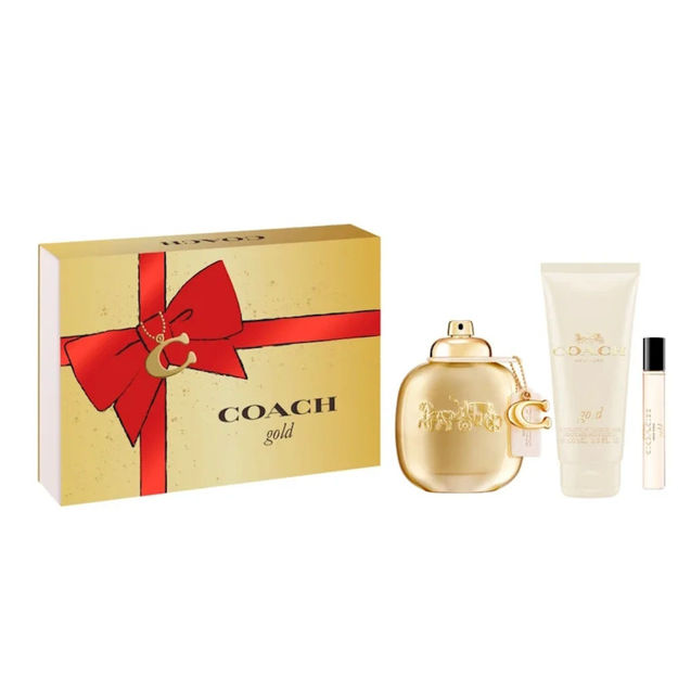 Imagen de Set Coach Gold Women Parfum + Body Lotion