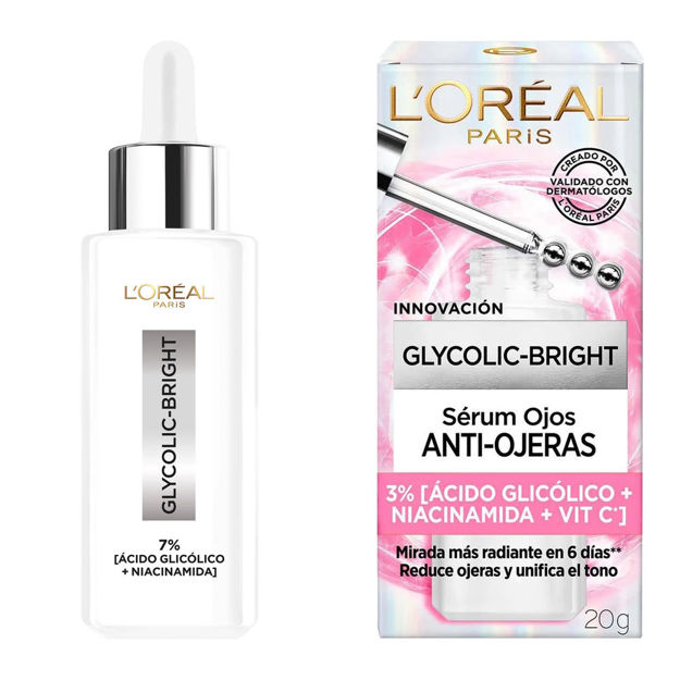 Imagen de Serum Antiojeras + Serum Antimanchas Loreal Glycolic Bright