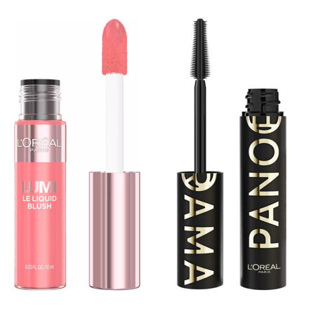 Imagen de Pack Loreal Rubor Lumi + Mascara Panorama All Night Black
