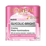 Imagen de Crema Mate Iluminadora Loreal Glycolic Bright 50 ml